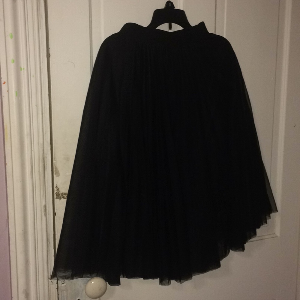 Black tulle skirt